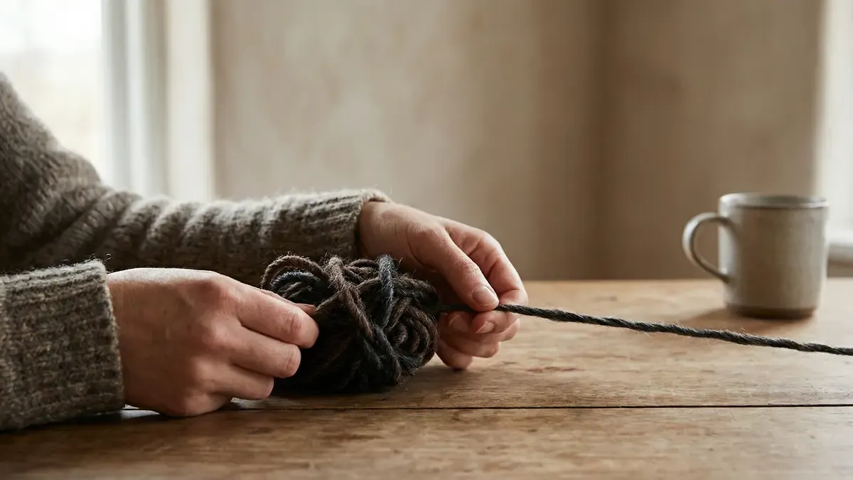 A human silhouette meditating amidst swirling, luminous blue and gold light, representing inner peace and clarity.